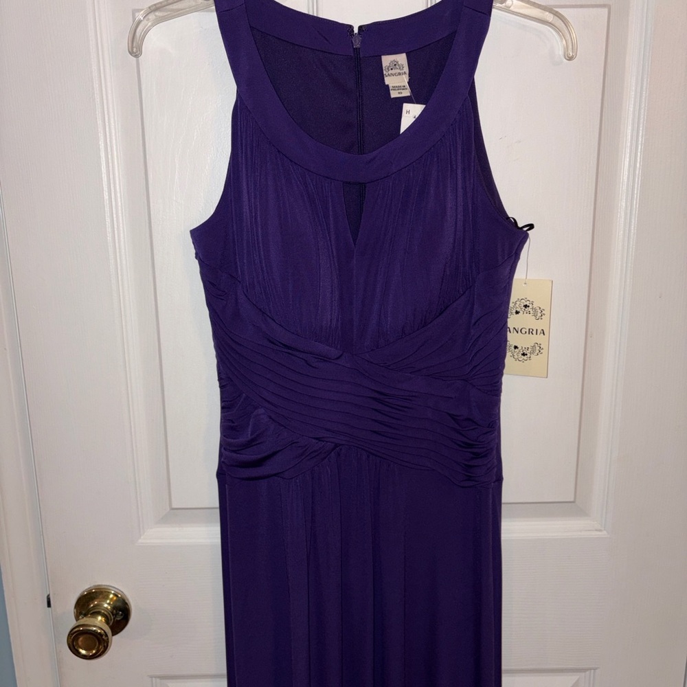 Signature by Sangria Deep Purple Maxi Dress